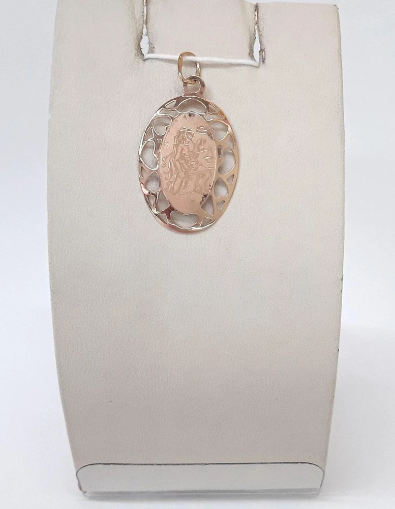 Подвес из красного золота 585 пробы