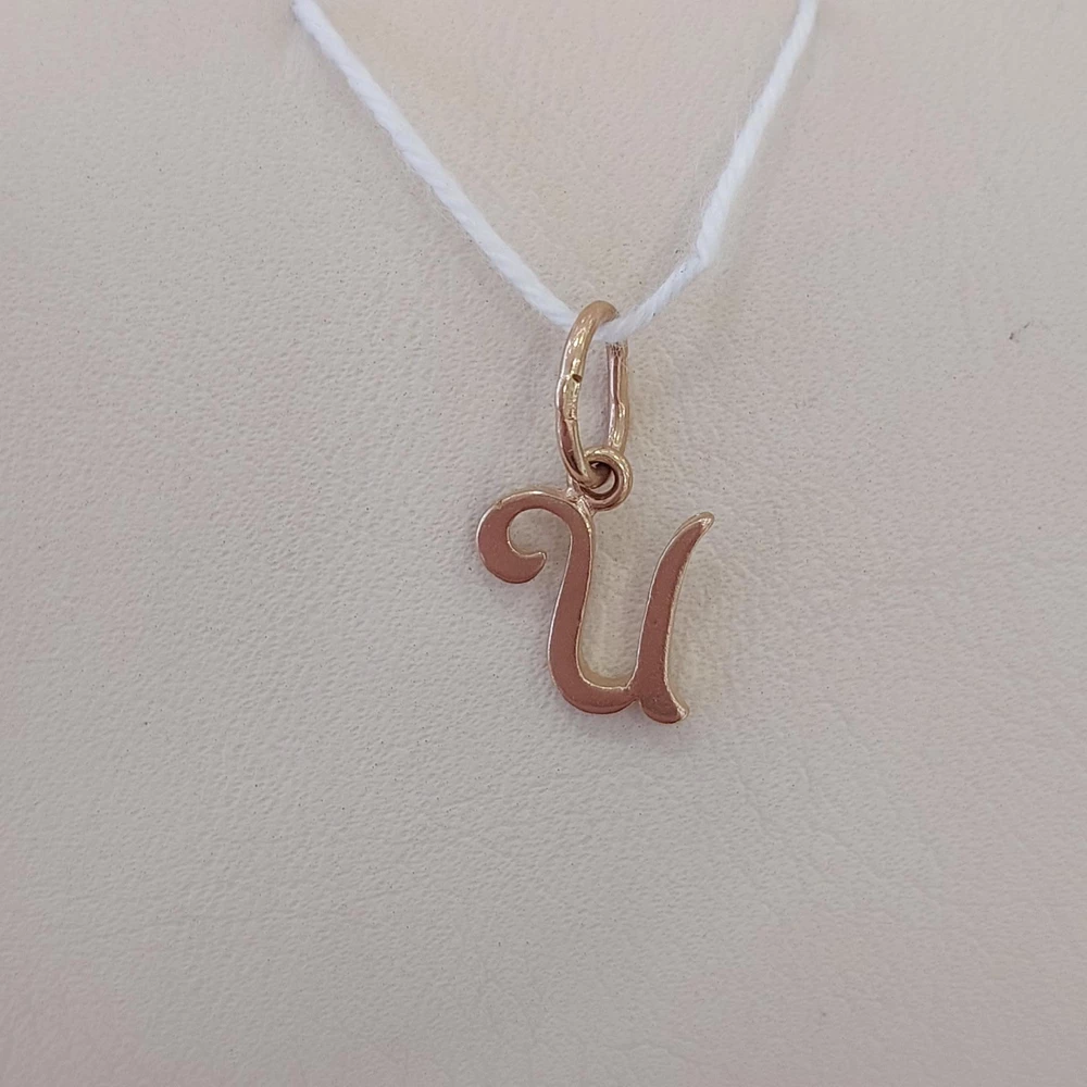 Подвес из красного золота 585 пробы