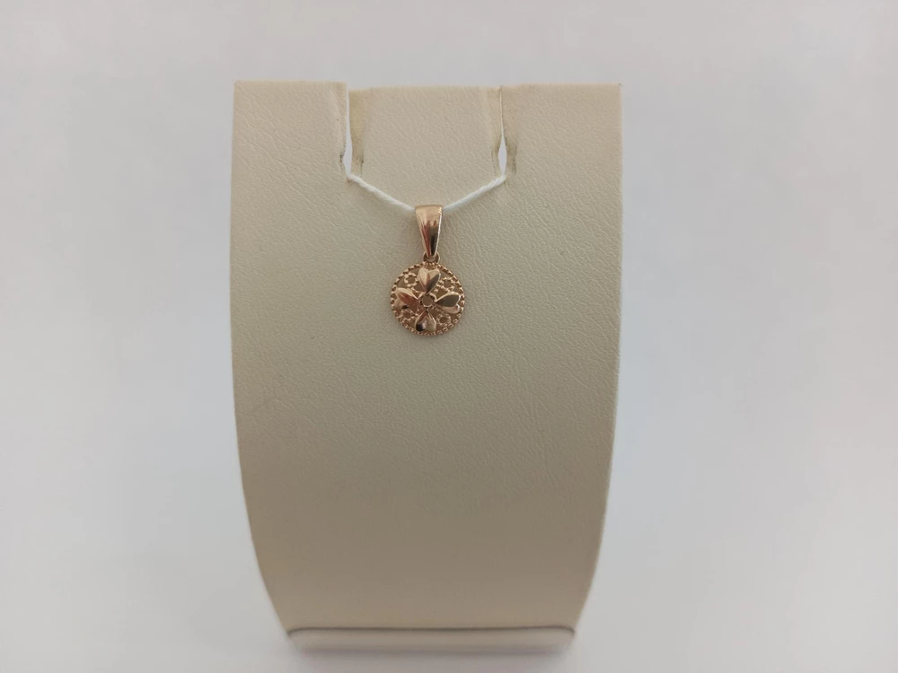 Подвес из красного золота 585 пробы