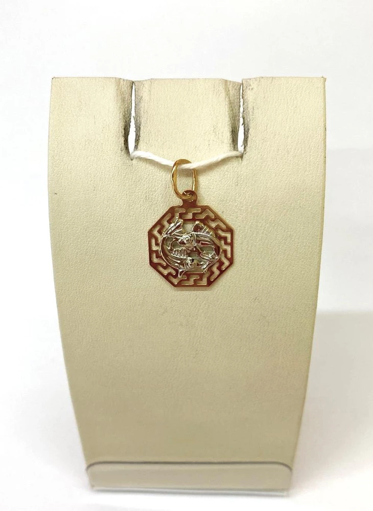 Подвес из красного золота 585 пробы