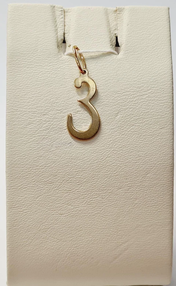 Подвес из красного золота 585 пробы