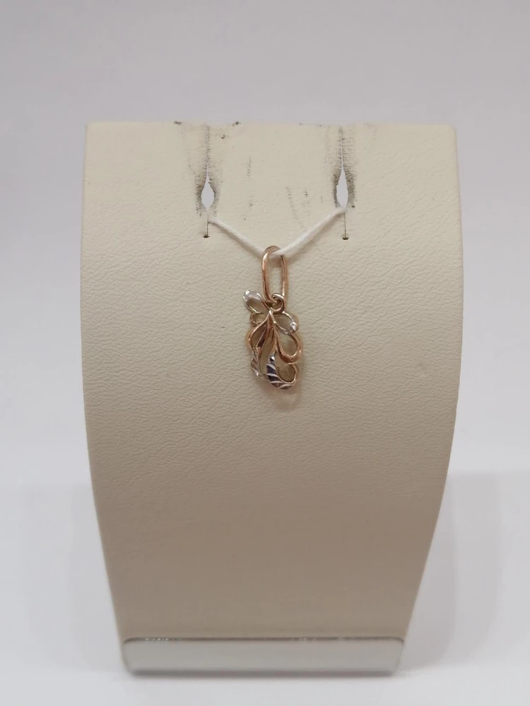 Подвес из красного золота 585 пробы