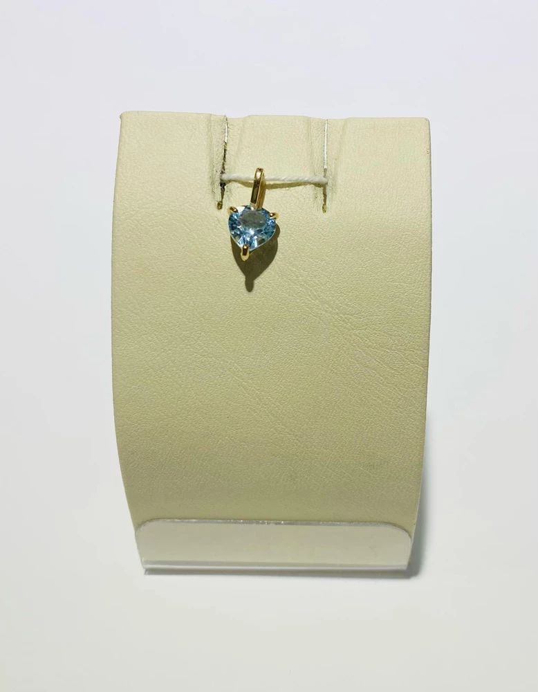 Подвес с топазом из красного золота 585 пробы