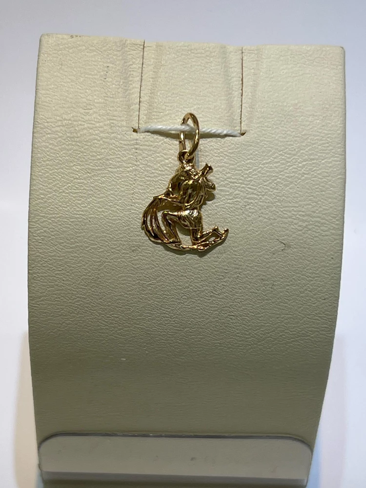 Подвес из красного золота 585 пробы