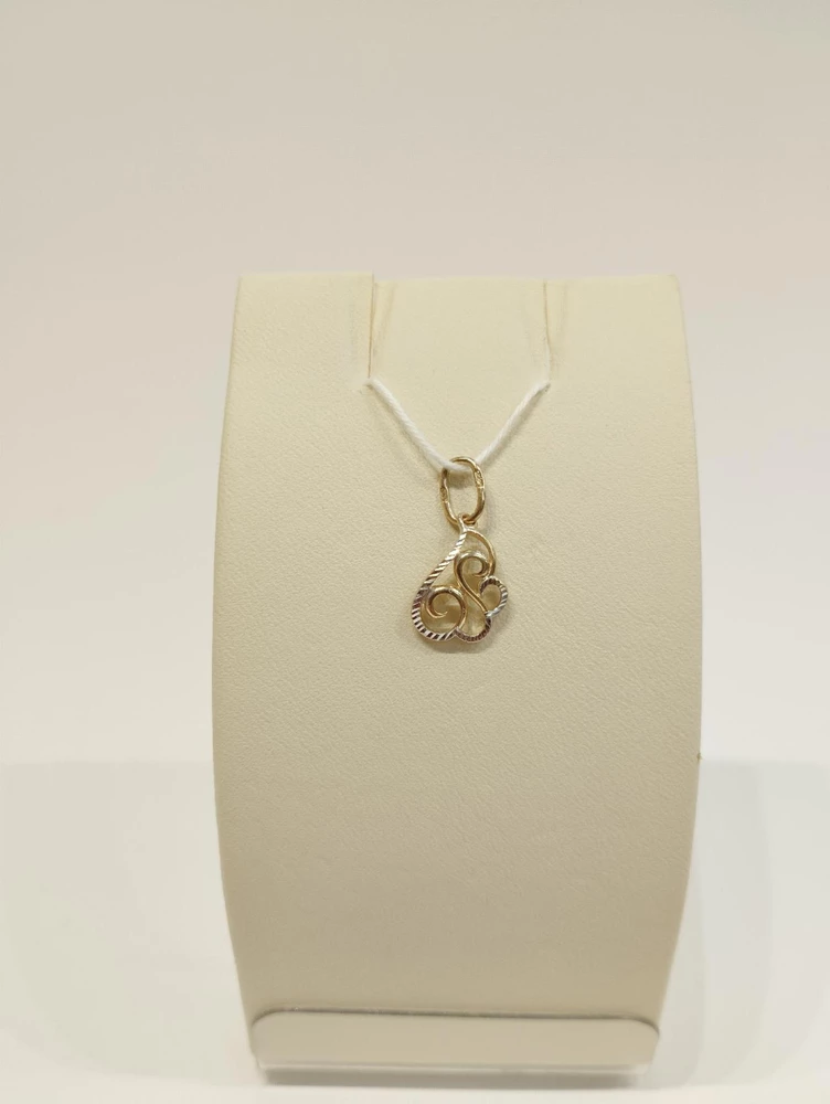 Подвес из красного золота 585 пробы