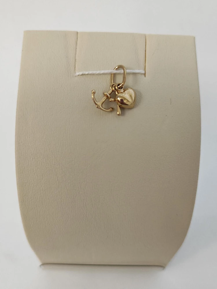 Подвес из красного золота 585 пробы