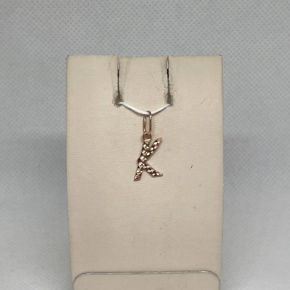 Подвес из красного золота 585 пробы