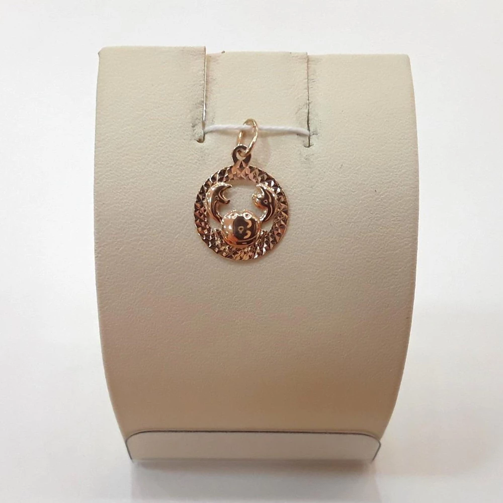 Подвес из красного золота 585 пробы