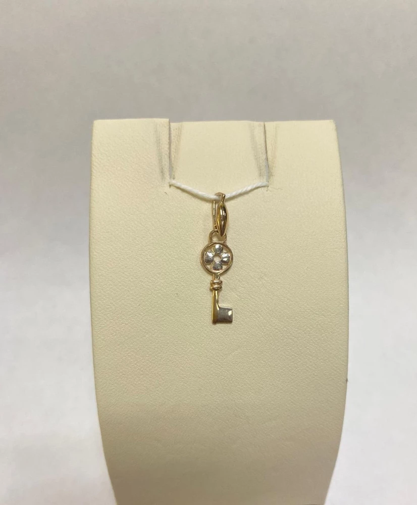 Подвес из красного золота 585 пробы