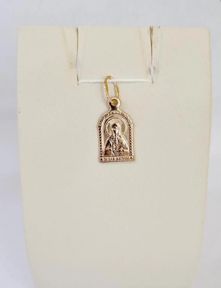 Подвес из красного золота 585 пробы