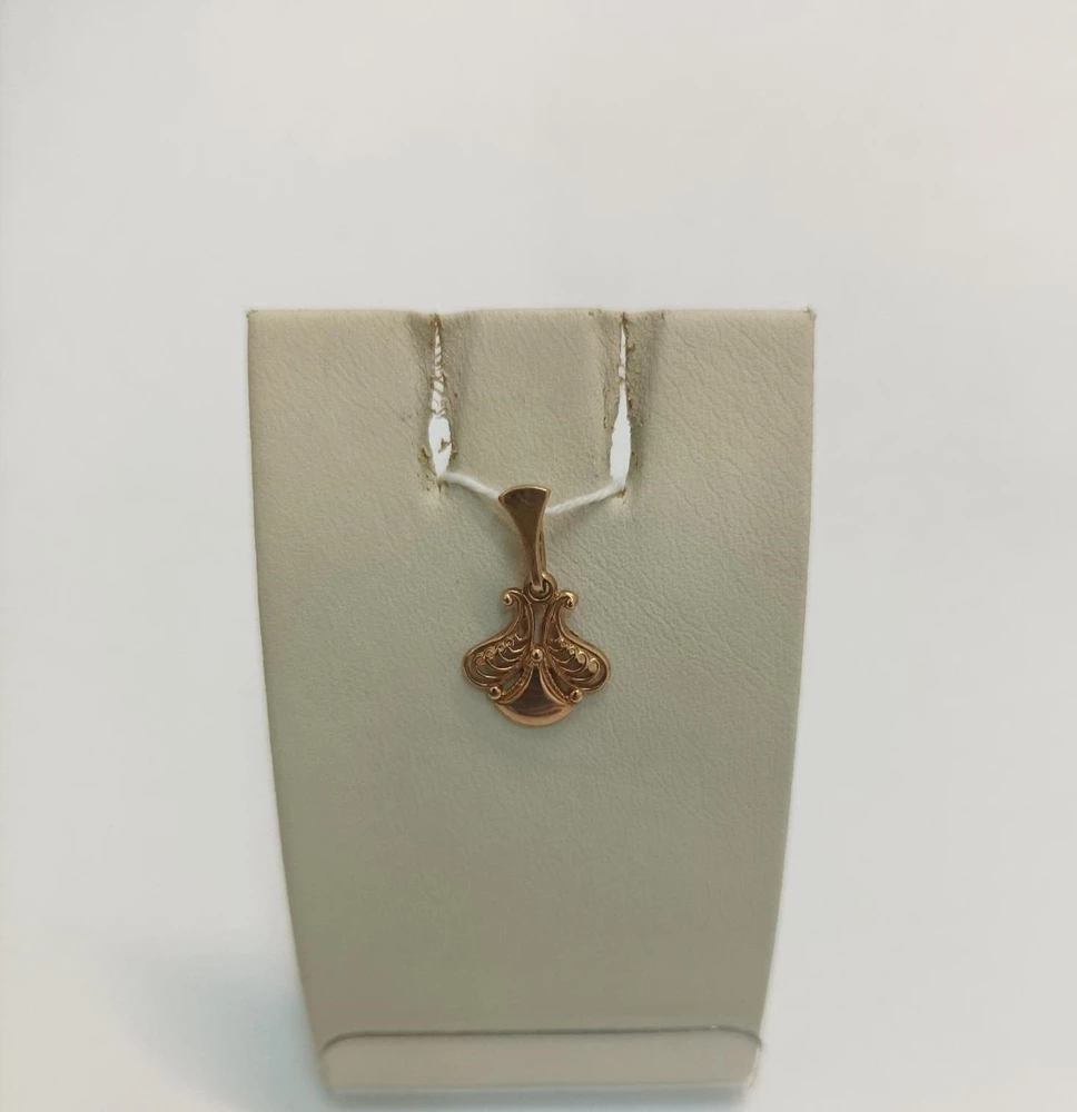 Подвес из красного золота 375 пробы