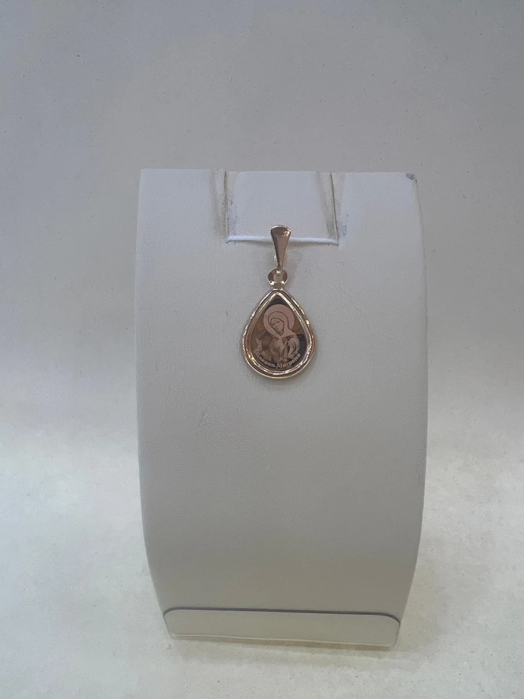 Подвес из красного золота 585 пробы