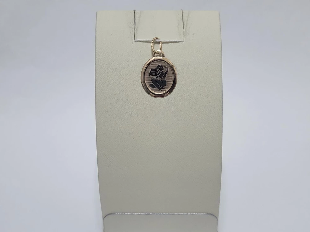 Подвес из красного золота 585 пробы