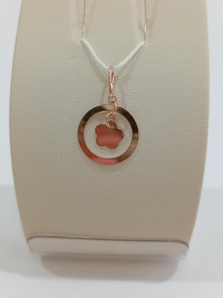 Подвес из красного золота 585 пробы