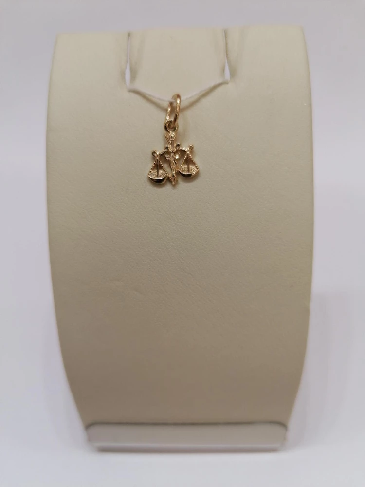 Подвес из красного золота 585 пробы