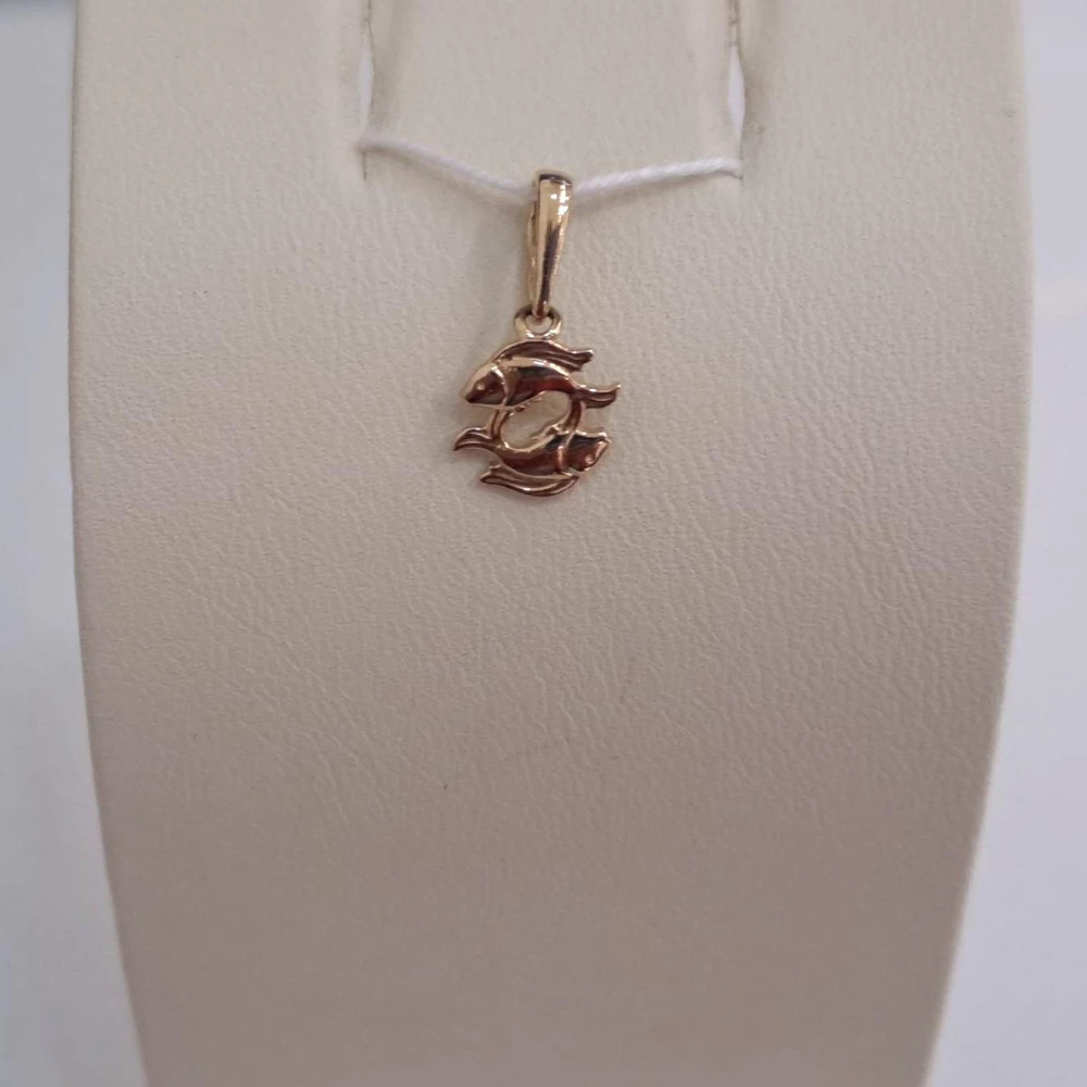 Подвес из красного золота 585 пробы