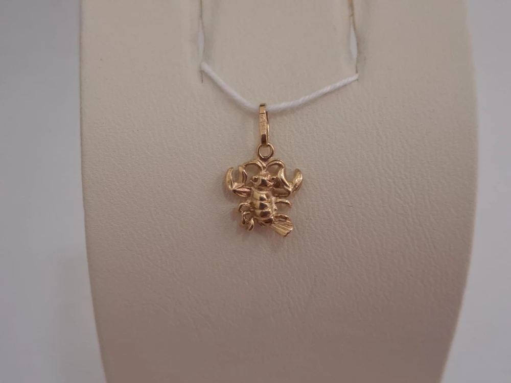 Подвес из красного золота 585 пробы