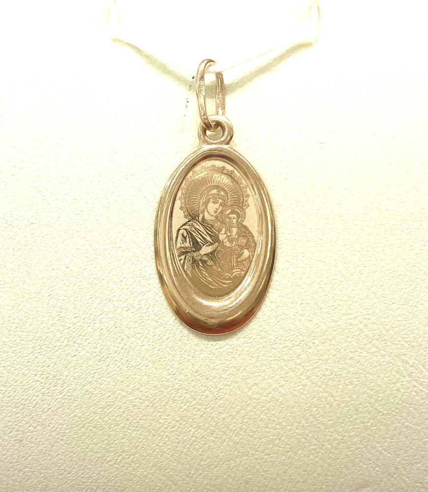 Подвес из красного золота 585 пробы