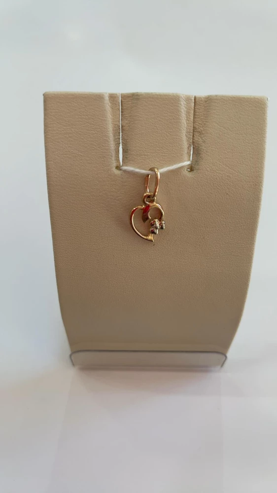 Подвес из красного золота 585 пробы