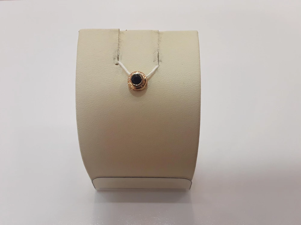 Подвес с сапфиром из красного золота 585 пробы