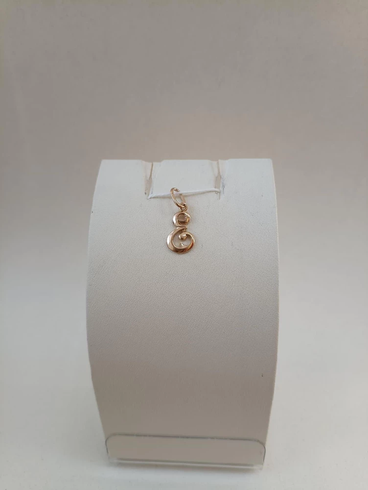 Подвес из красного золота 585 пробы