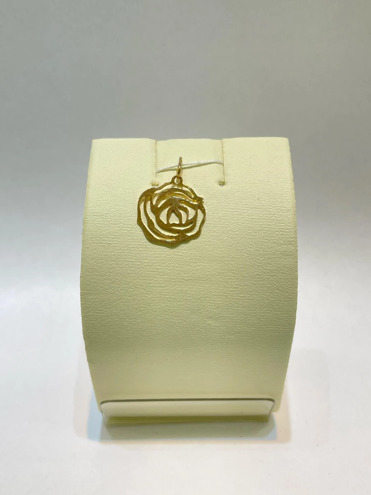 Подвес из красного золота 585 пробы