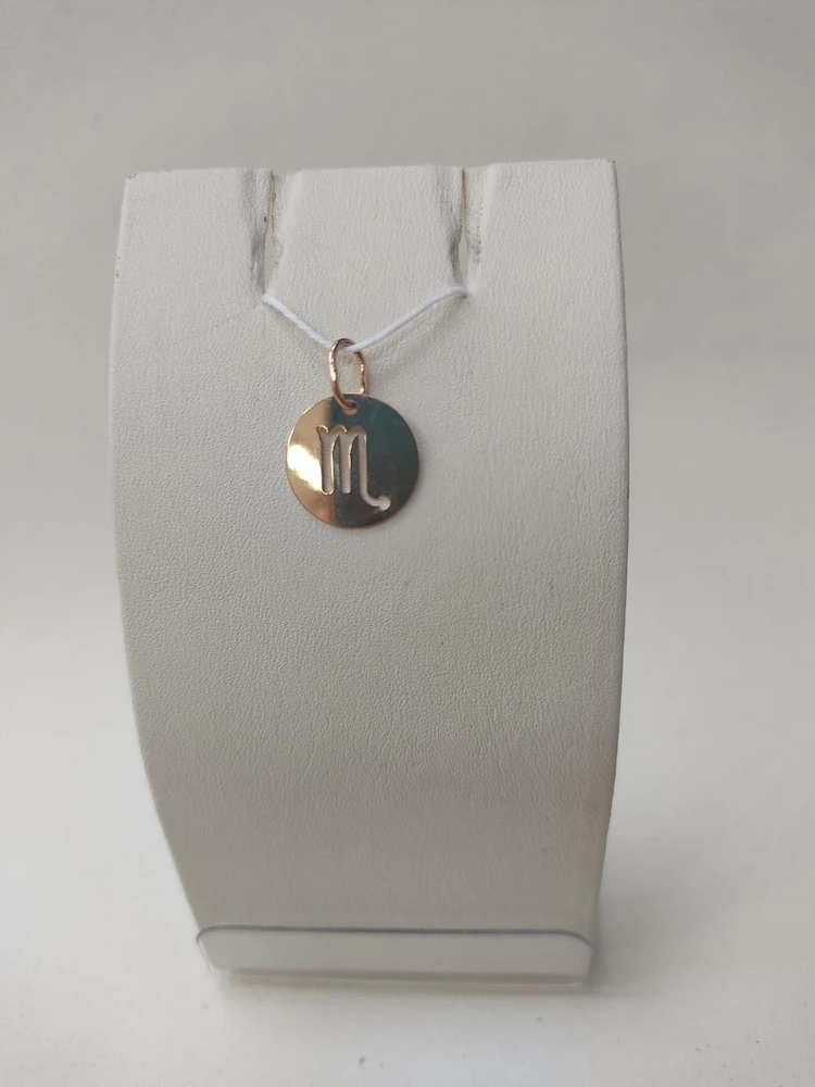 Подвес из красного золота 585 пробы