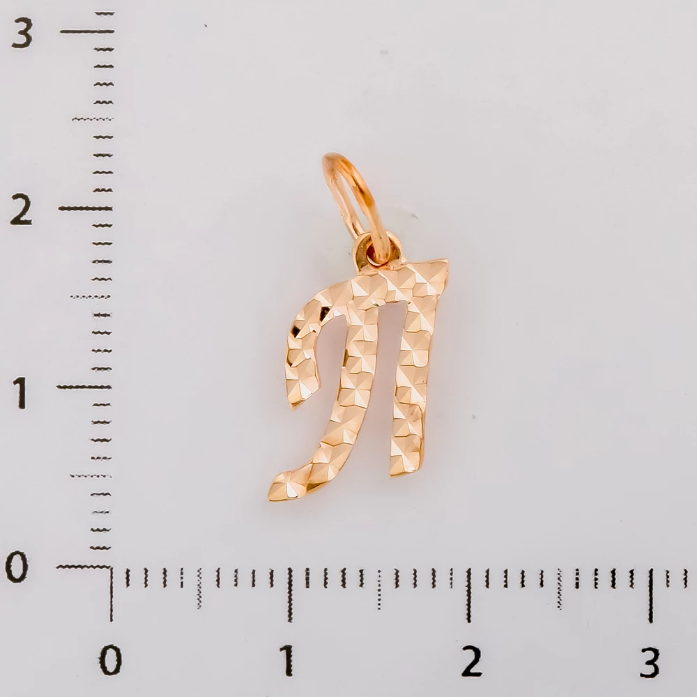 Подвес из красного золота 585 пробы