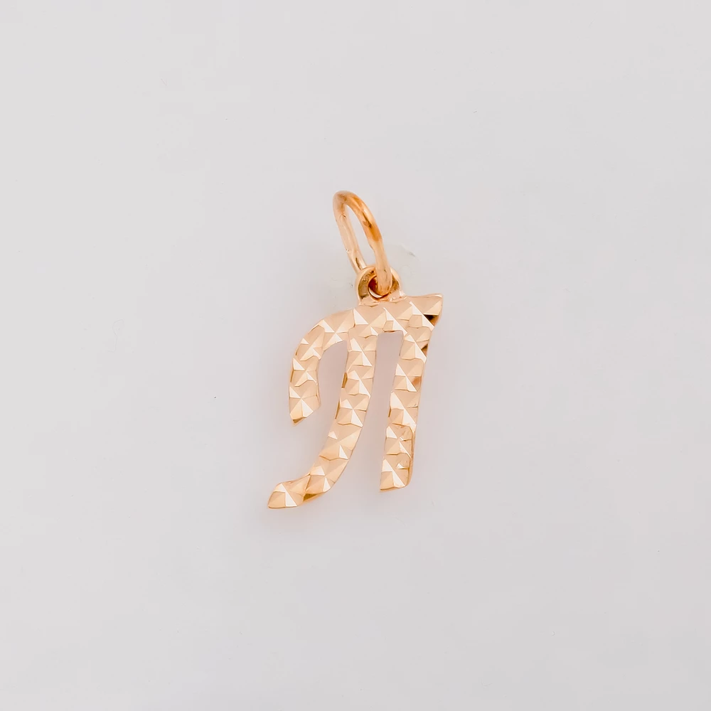 Подвес из красного золота 585 пробы