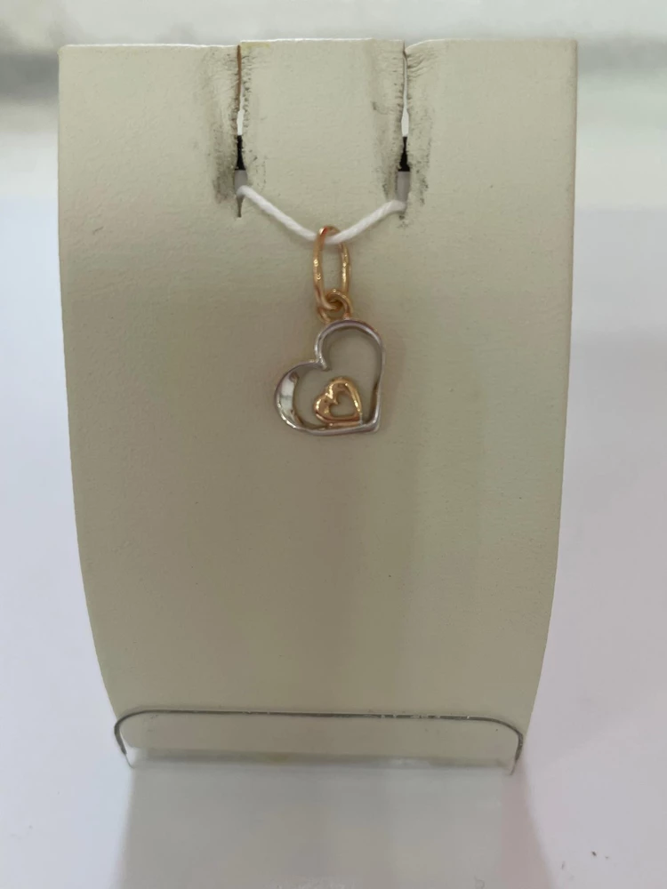 Подвес из красного золота 585 пробы