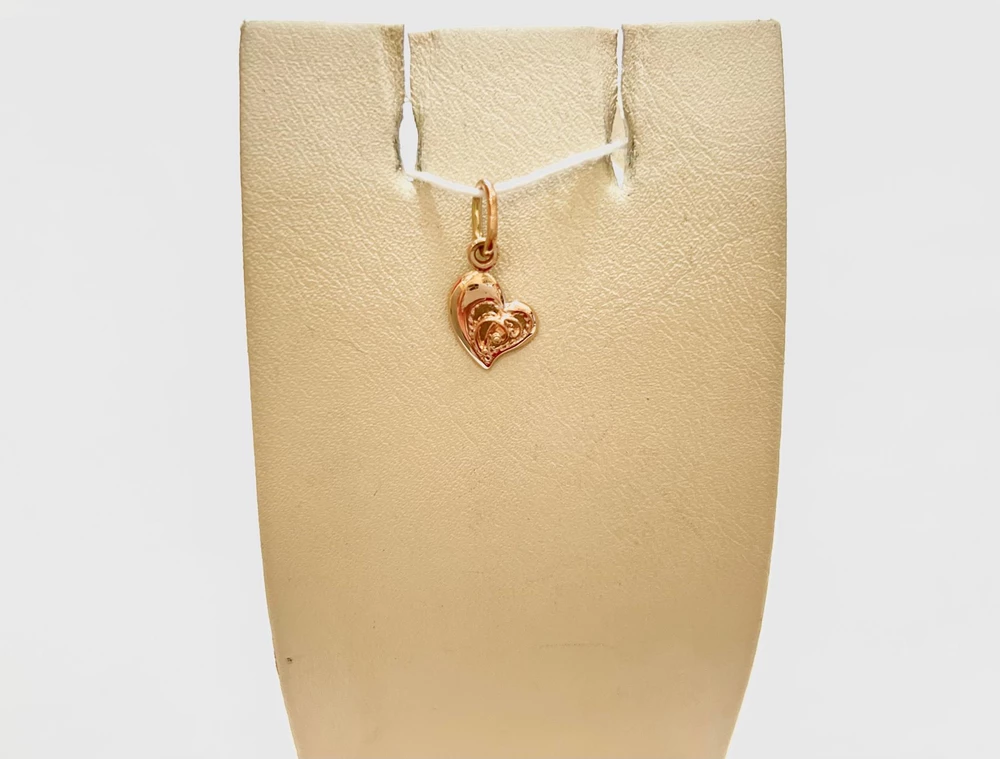 Подвес из красного золота 585 пробы