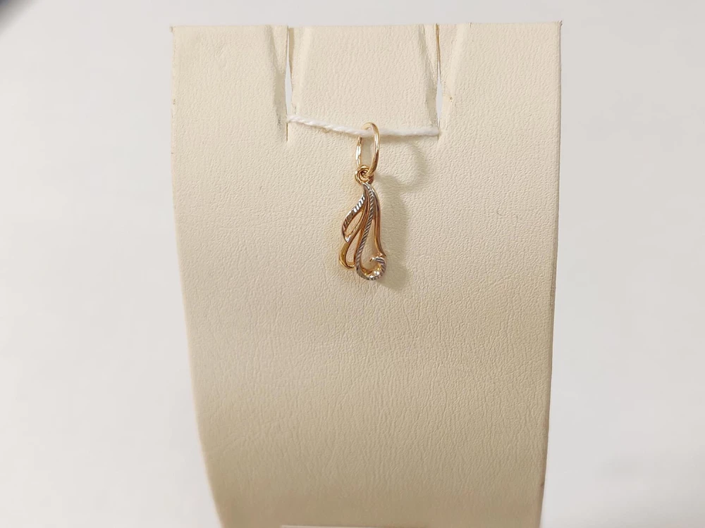 Подвес из красного золота 585 пробы