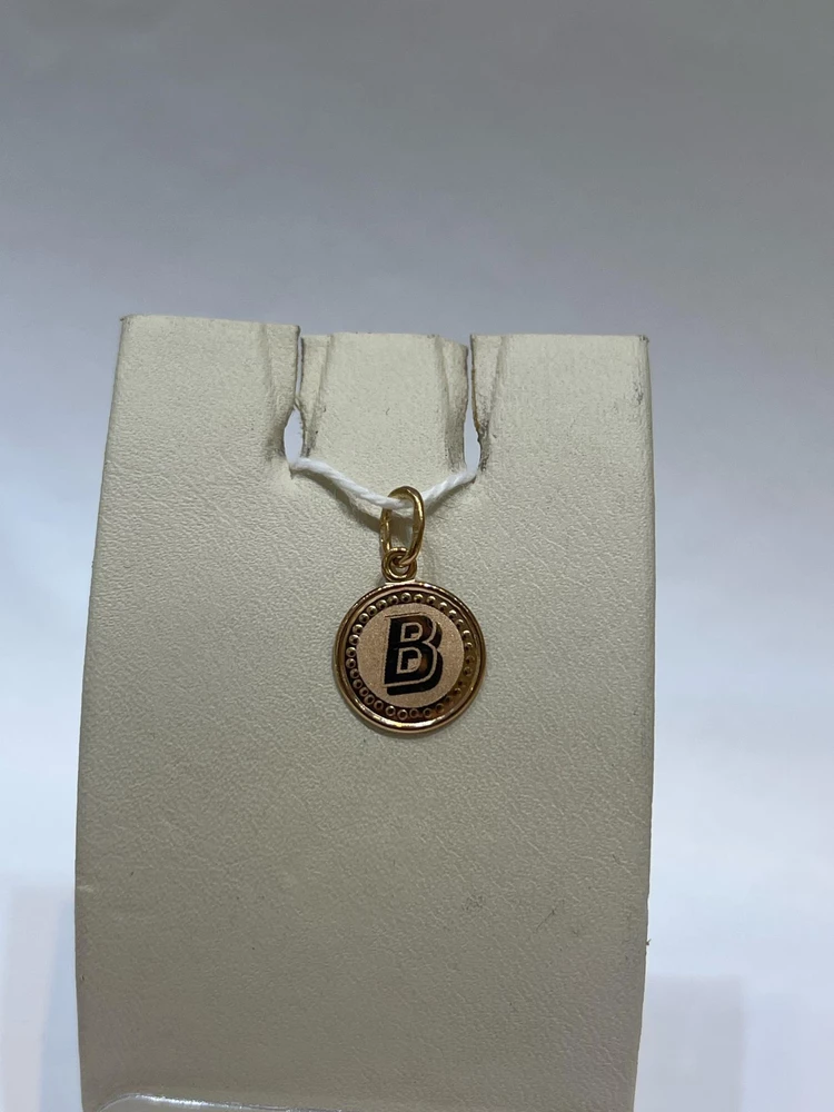 Подвес из красного золота 585 пробы