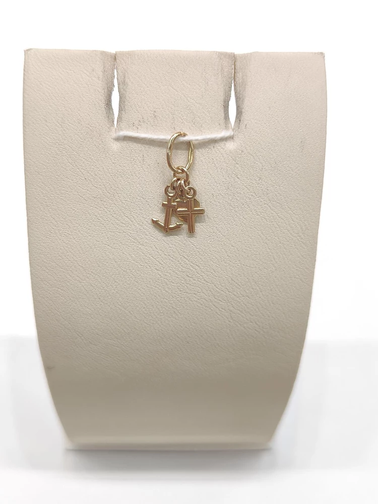 Подвес из красного золота 585 пробы