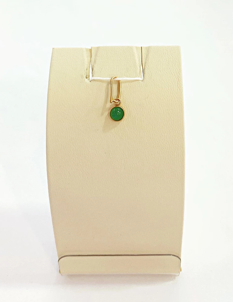 Подвес с фианитом из красного золота 583 пробы