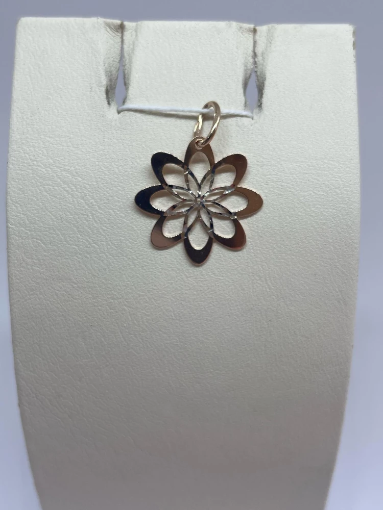 Подвес из красного золота 585 пробы