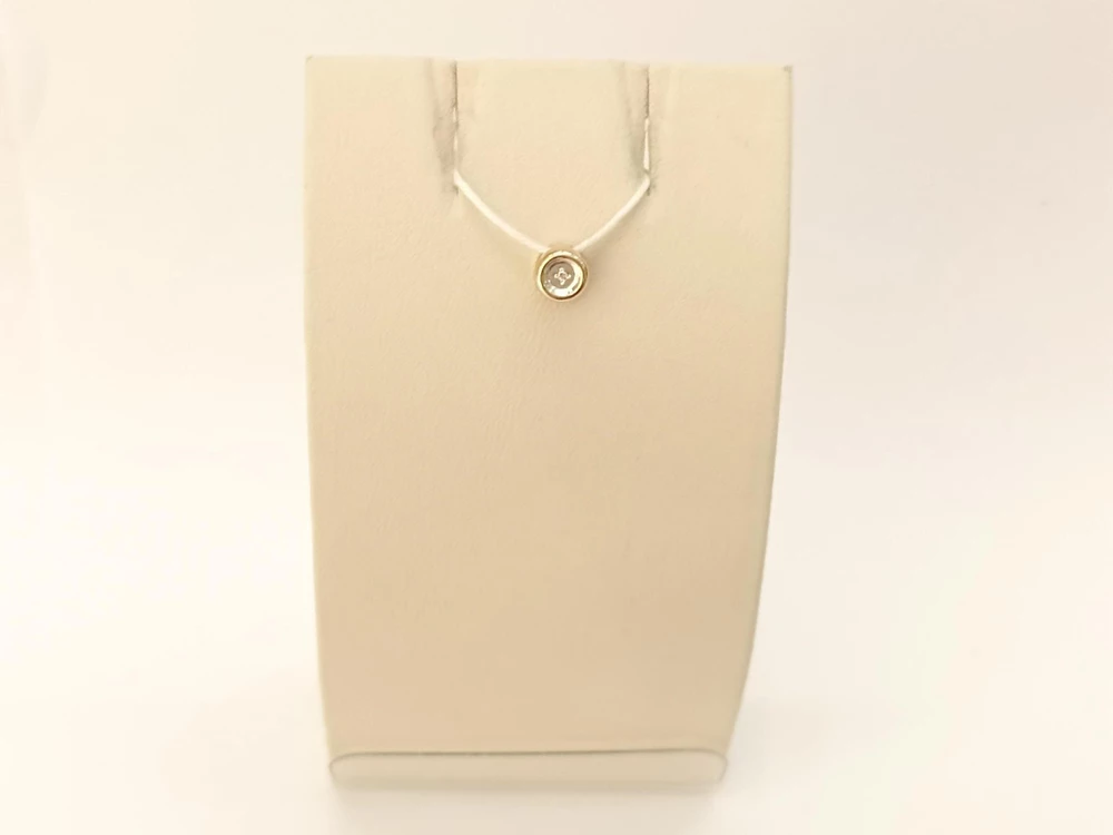 Подвес с бриллиантом из красного золота 585 пробы