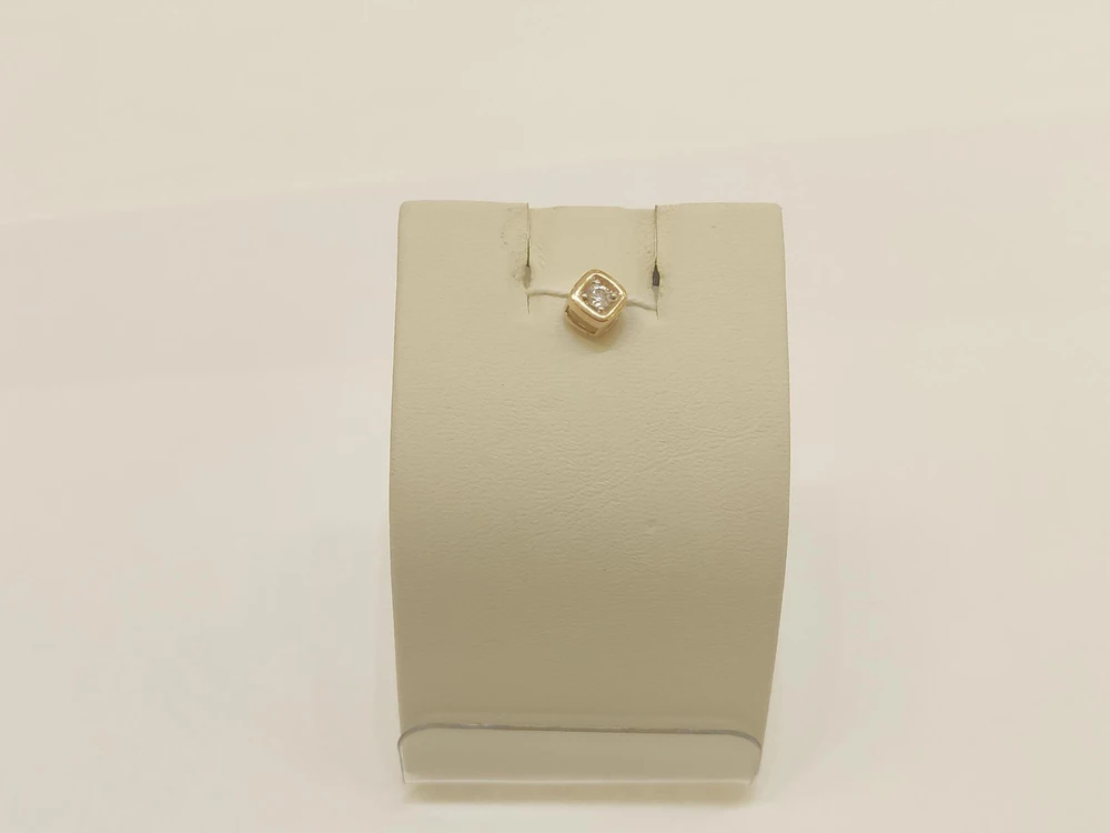 Подвес с фианитом из красного золота 585 пробы