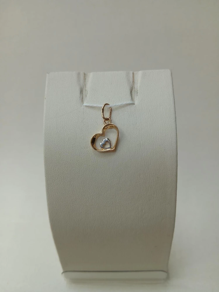 Подвес из красного золота 585 пробы