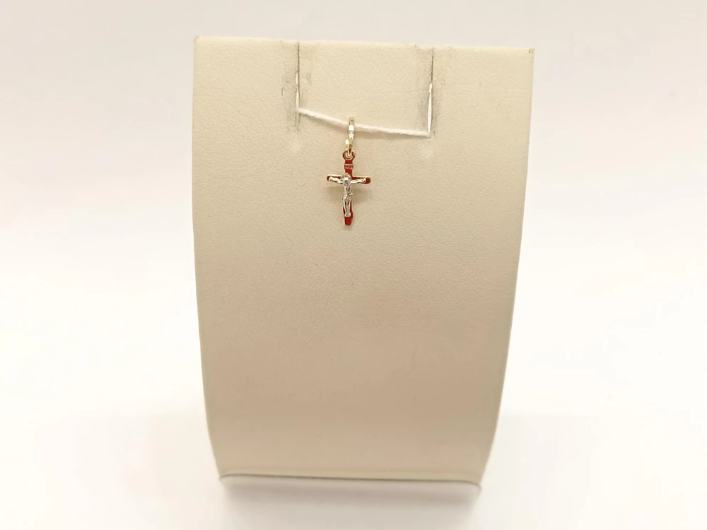 Подвес с бриллиантом из красного золота 585 пробы