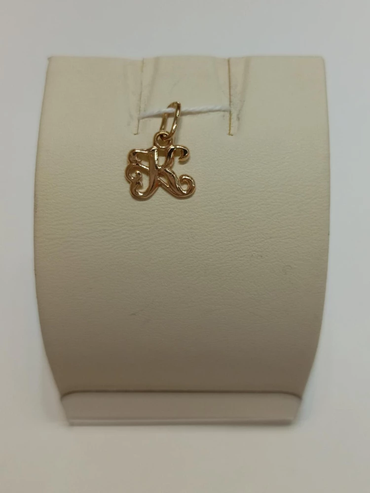 Подвес из красного золота 585 пробы