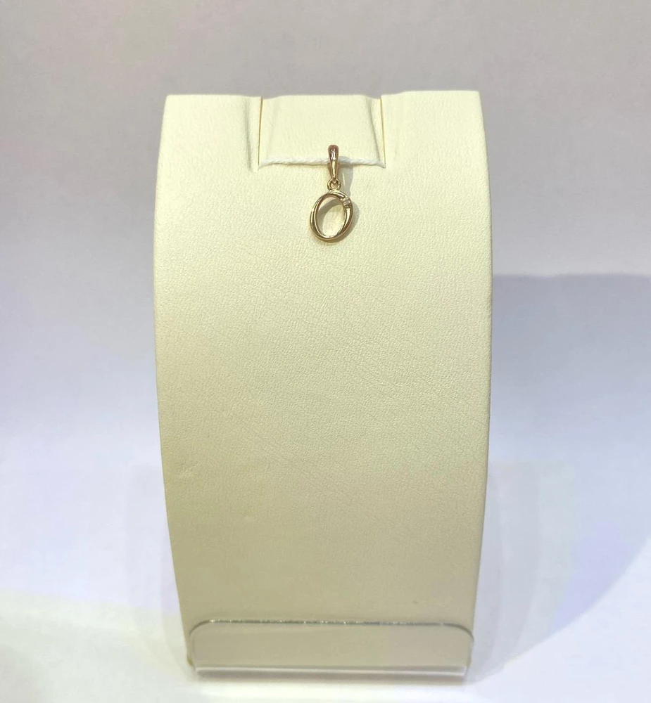 Подвес с бриллиантом из красного золота 585 пробы