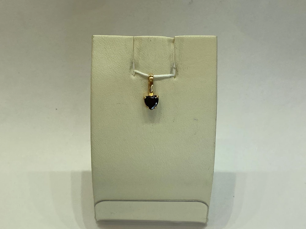 Подвес с гранатом из красного золота 585 пробы