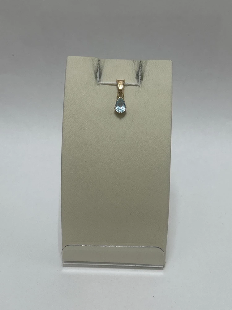 Подвес с топазом из красного золота 585 пробы