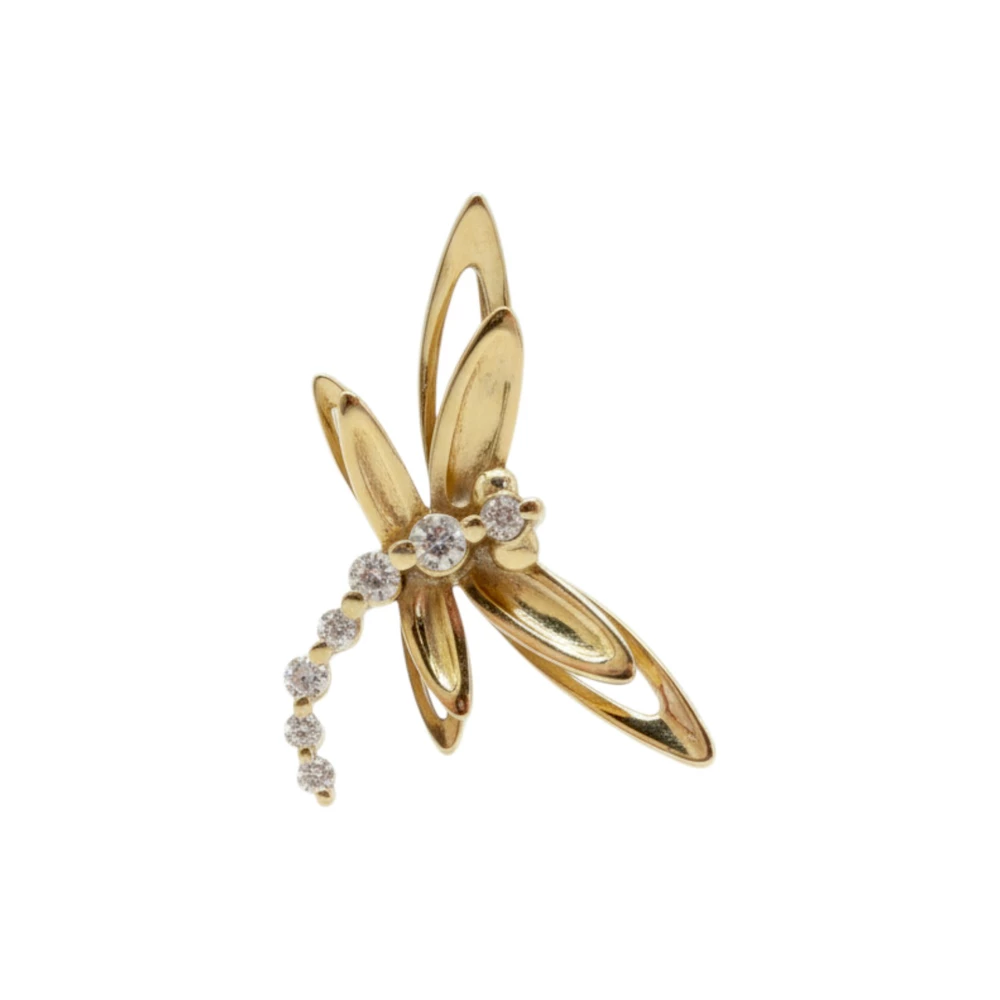 Подвес с бриллиантом из красного золота 585 пробы