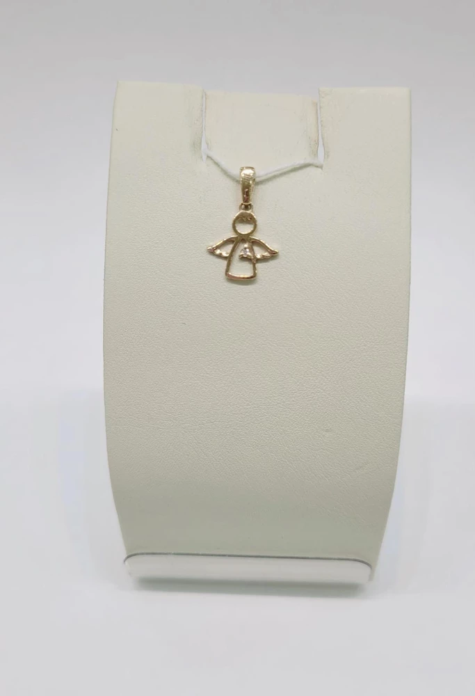 Подвес с фианитом из красного золота 585 пробы