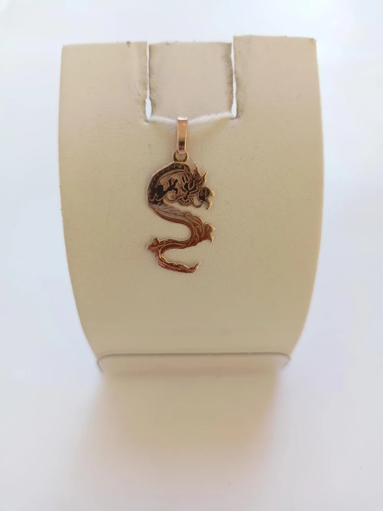 Подвес из красного золота 585 пробы