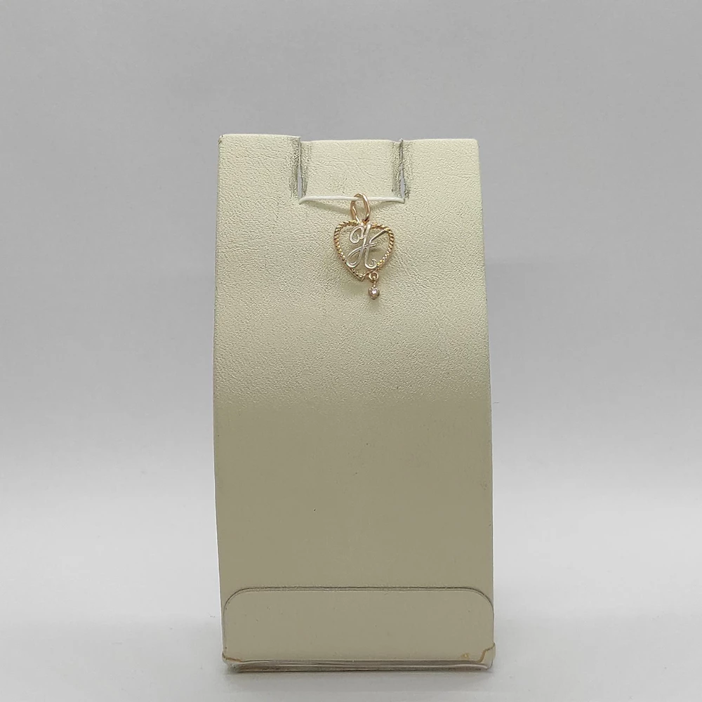 Подвес с фианитом из красного золота 585 пробы