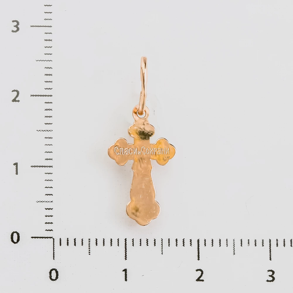 Подвес из красного золота 585 пробы