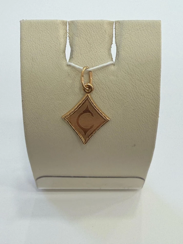 Подвес из красного золота 585 пробы